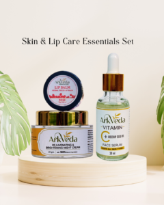 Night cream face serum lip balm