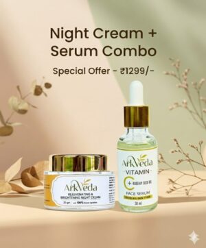 Night Glow Repair Combo (NIGHT CREAM + VITAMIN C* ROSEHIP SEED OIL SERUM)